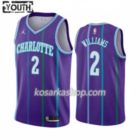 Dres Charlotte Hornets Marvin Williams 2 Jordan Brand 2019-20 Hardwood Classics Swingman - Dječji